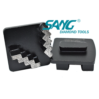China Diamond Redi Lock Bolling Zapatos Al por mayor alma de zigzag en zigzag almohadillas de rectificación