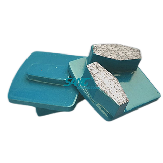 Redi Lock Double Hexagon Segment Diamond Rolling Shoes para concreto