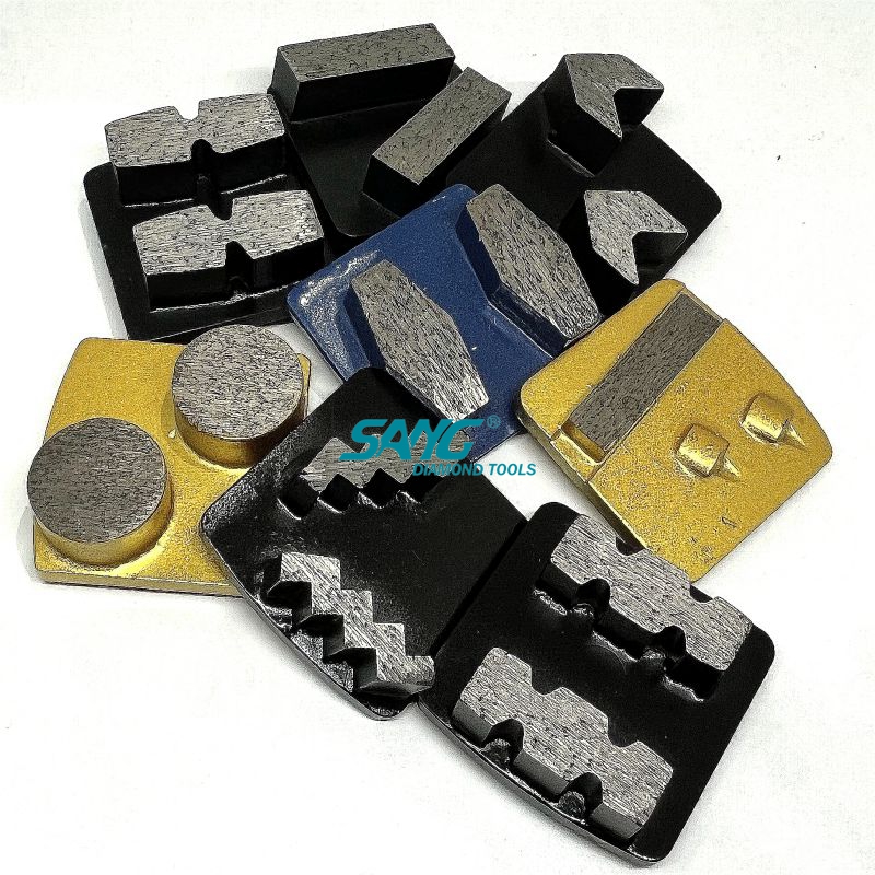 Zapatos de molienda de diamantes Redi Rock para Husqvaran PG450 o molinillo de concreto de piso