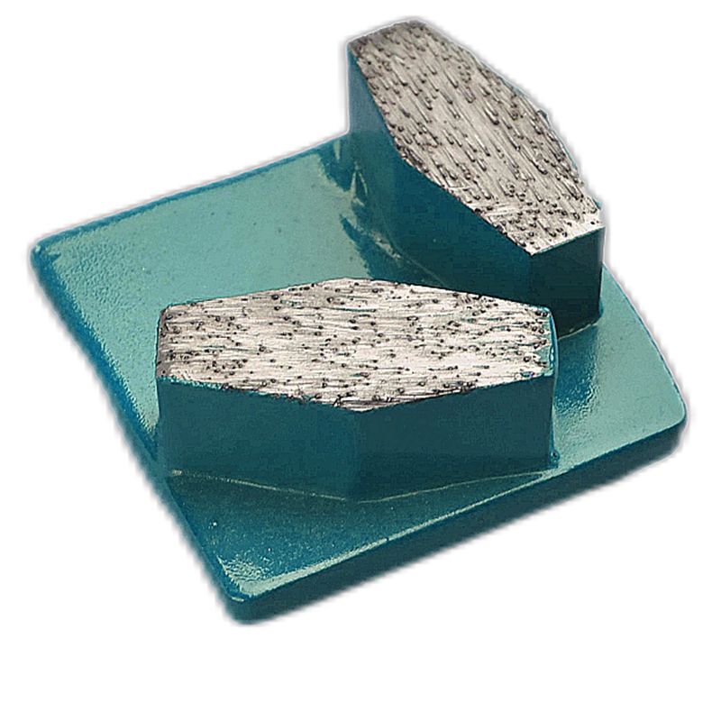 Redi Lock Double Hexagon Segment Diamond Rolling Shoes para concreto