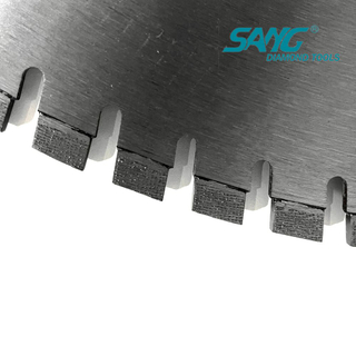 Hoja de sierra de pared de diamantes soldada láser de 600 mm para hormigón para concreto