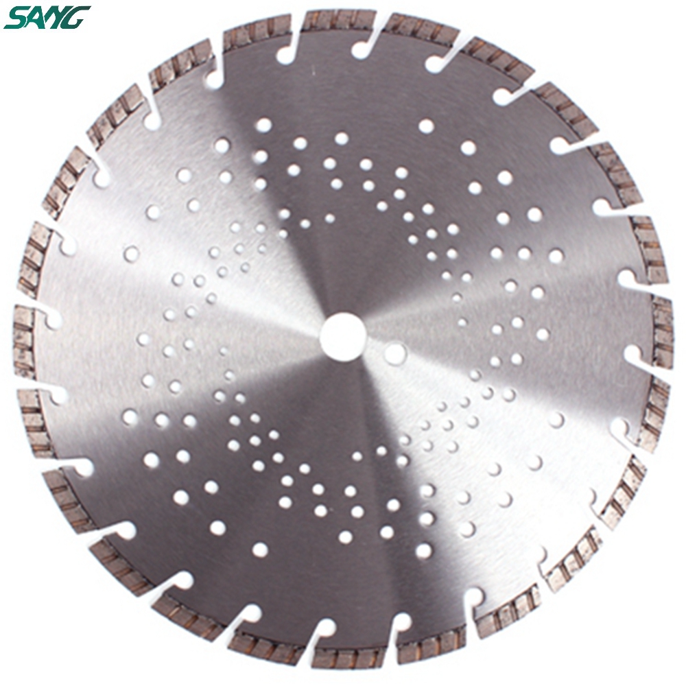 Hoja de sierra de corte de hormigón láser de diamante de 350 mm con segmento turbo