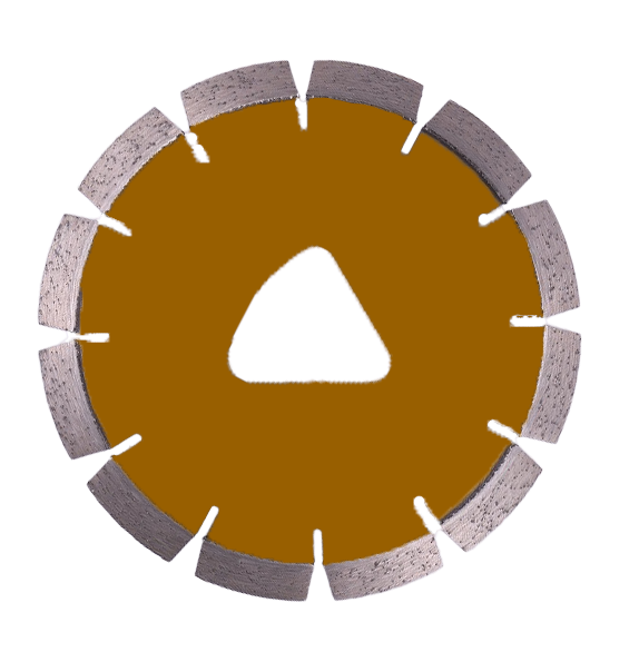 Diseño de triángulo de entrada temprana láser cuchilla de sierra de diamante para cortes de baldosas de cerámica de mármol de granito duro