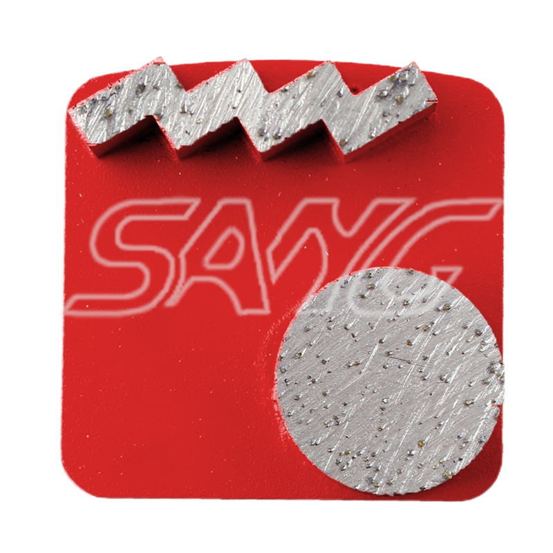 Lock Redi Herramientas de molienda de diamantes de enlace medio con segmentos dobles Disco de molienda abrasiva