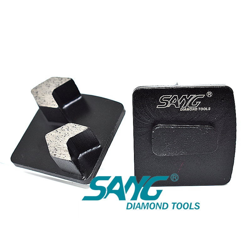 Cambio rápido Redi Lock Arrow Segment Diamond Rolling Shoes para Husqvarna Concrete Floor Grinder