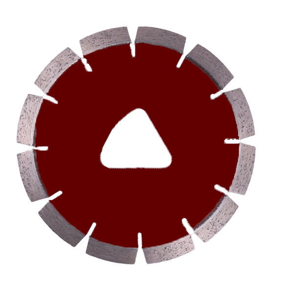 Diseño de triángulo de entrada temprana láser cuchilla de sierra de diamante para cortes de baldosas de cerámica de mármol de granito duro