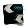 Cambio rápido Redi Lock Arrow Segment Diamond Rolling Shoes para Husqvarna Concrete Floor Grinder