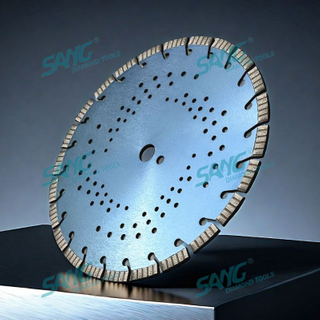 Hoja de sierra de diamante de soldadura por láser turbo de 350 mm para cortar concreto