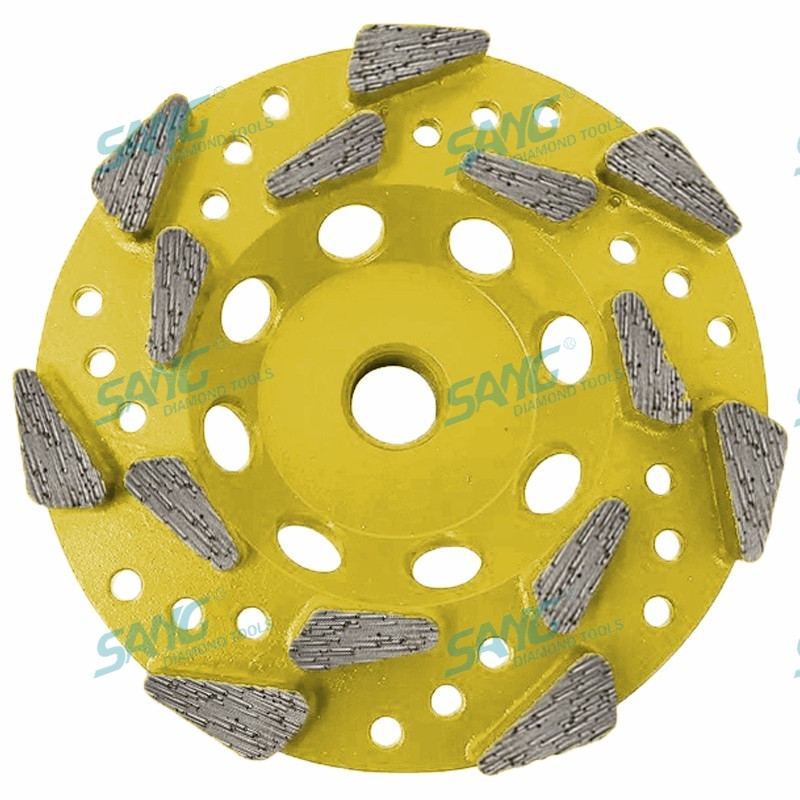 Segmentos premium de la rueda de diamantes de diamantes con rosca premium para la extracción de material epoxi de concreto