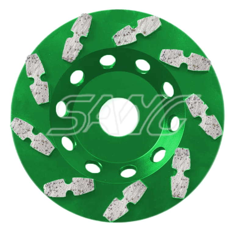 Herramientas de molienda de diamantes Piso de hormigón Rueda de molienda de diamantes para pulir manual o molinillo