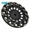 Rueda de copa de diamante segmentada de 7 pulgadas S segmentada para molienda de concreto agresivo