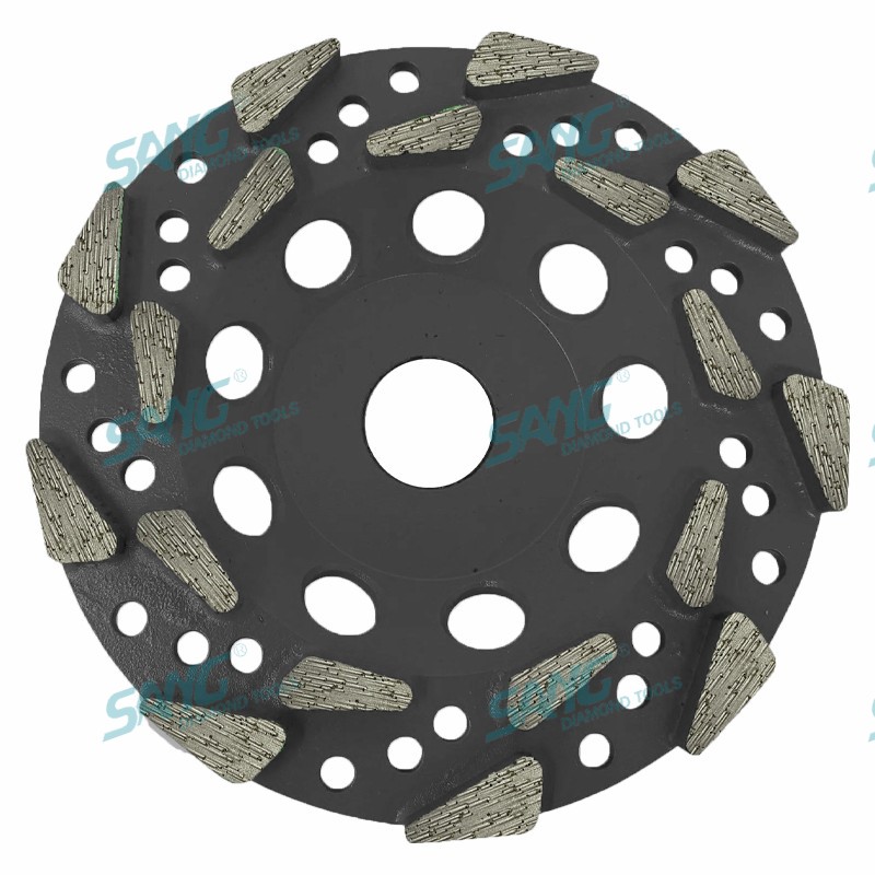 resistencia de 125 mm 180 mm 5 pulgadas 7 pulgadas 20 Grit arbor roscado diamante de diamantes rueda