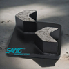 Cambio rápido Redi Lock Arrow Segment Diamond Rolling Shoes para Husqvarna Concrete Floor Grinder