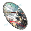 Sang Herramientas 350 mm de 400 mm segmento Cortador de hormigón de hormigón Disco de disco láser Diamante soldado cuchilla de sierra para corte de concreto duro