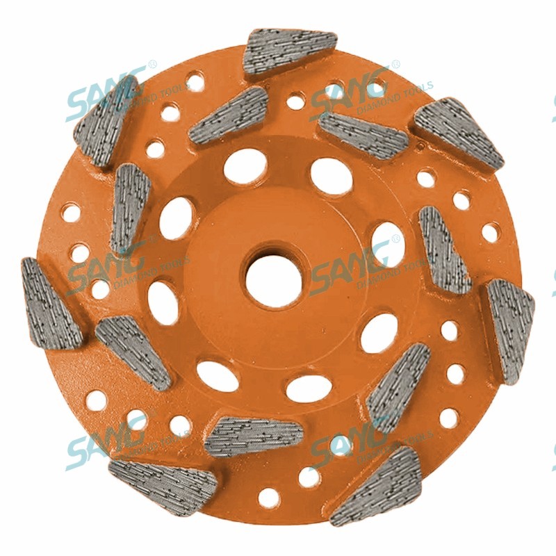 Segmentos premium de la rueda de diamantes de diamantes con rosca premium para la extracción de material epoxi de concreto