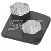 Redi Lock Diamond Concreto Puffish Pad Tools Zapatos de molienda de diamantes para la máquina de molinillo de piso de Husqvarn