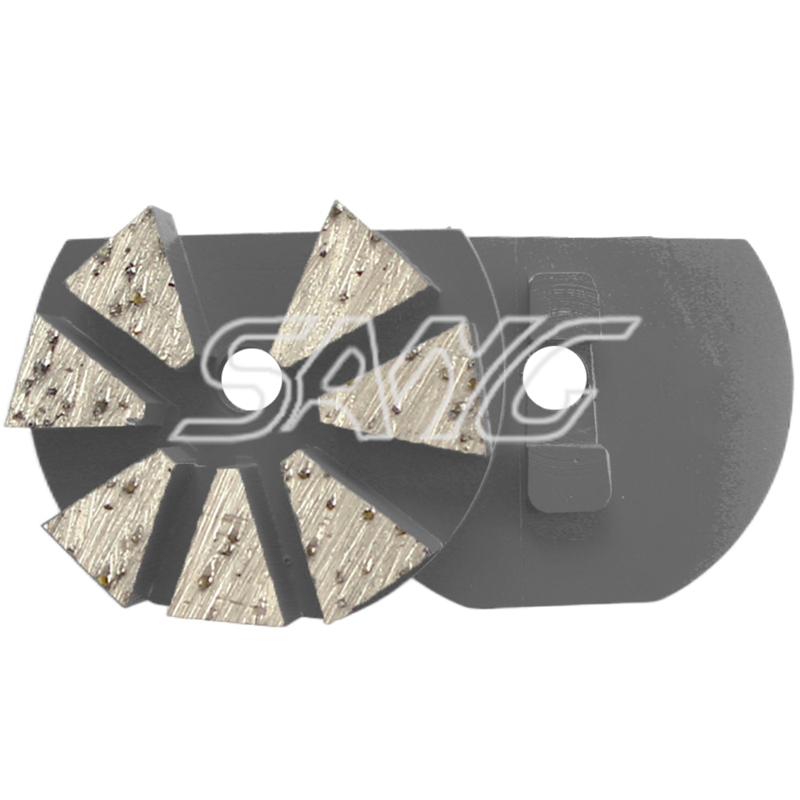 Herramientas de molienda de metal piso de concreto 3 pulgadas disco de molienda de diamantes con 2 alfileres