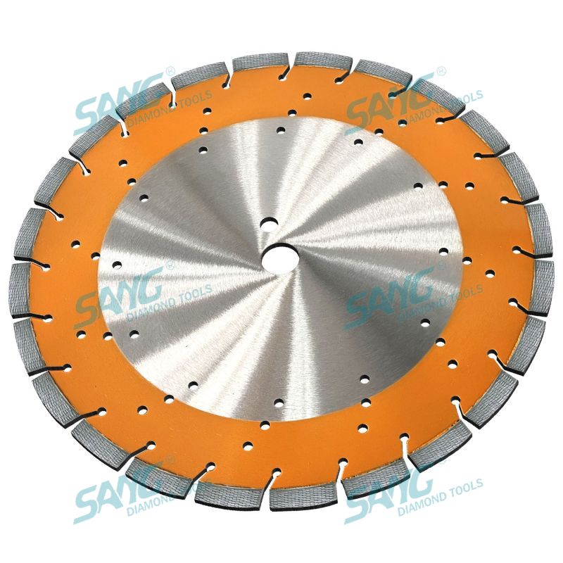 Calidad premium 350 mm Soldadura por láser de 14 pulgadas Arix Diamond Cutting Disc para cortar concreto