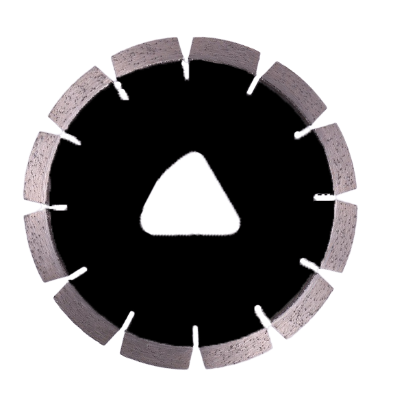 Diseño de triángulo de entrada temprana láser cuchilla de sierra de diamante para cortes de baldosas de cerámica de mármol de granito duro