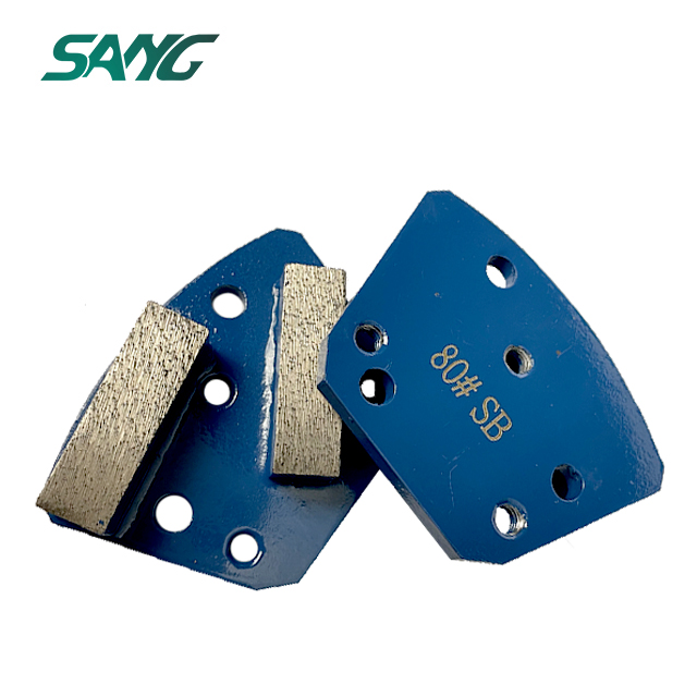 Diamante trapezoide segmentos de rectores de doble rectángulo para Diamatic Blastrac Janser ASL MK Klindex Hormido de concreto