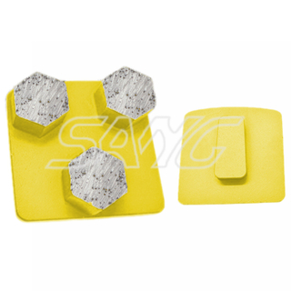 Fábrica Customing Wholesale Redi Lock Metal Bond Diamond Rolling Zapatos para piso de concreto