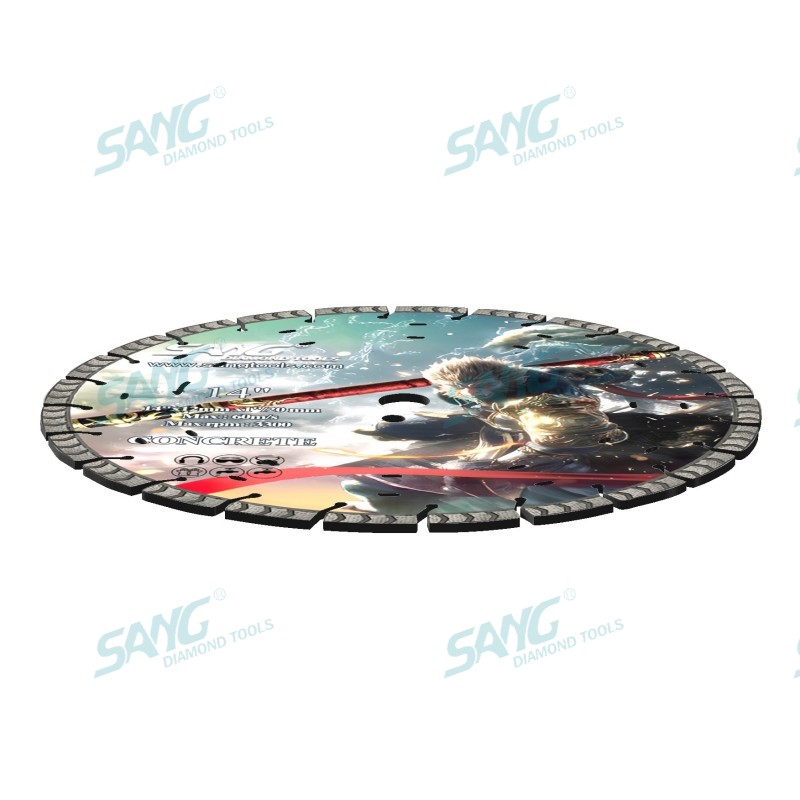 Sang Herramientas 350 mm de 400 mm segmento Cortador de hormigón de hormigón Disco de disco láser Diamante soldado cuchilla de sierra para corte de concreto duro