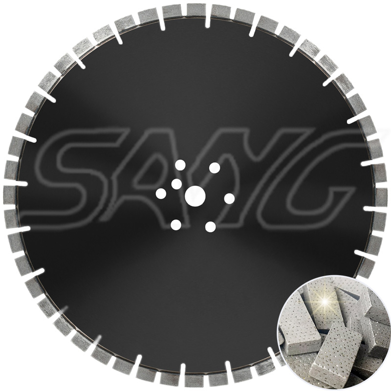 Herramientas de corte de diamantes de patrón de matriz de 800 mm segmento de la pared de la pared de las cuchillas de la sierra para cortar asfalto de pared de hormigón