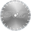 Turbo segmento de soldadura láser de soldadura de diamante de diamante cuchilla de sierra para cortar concreto